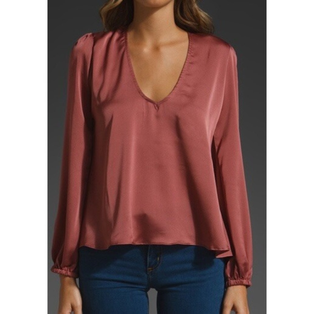 Lovers + Friends Daydream Blouse in Rose size XS